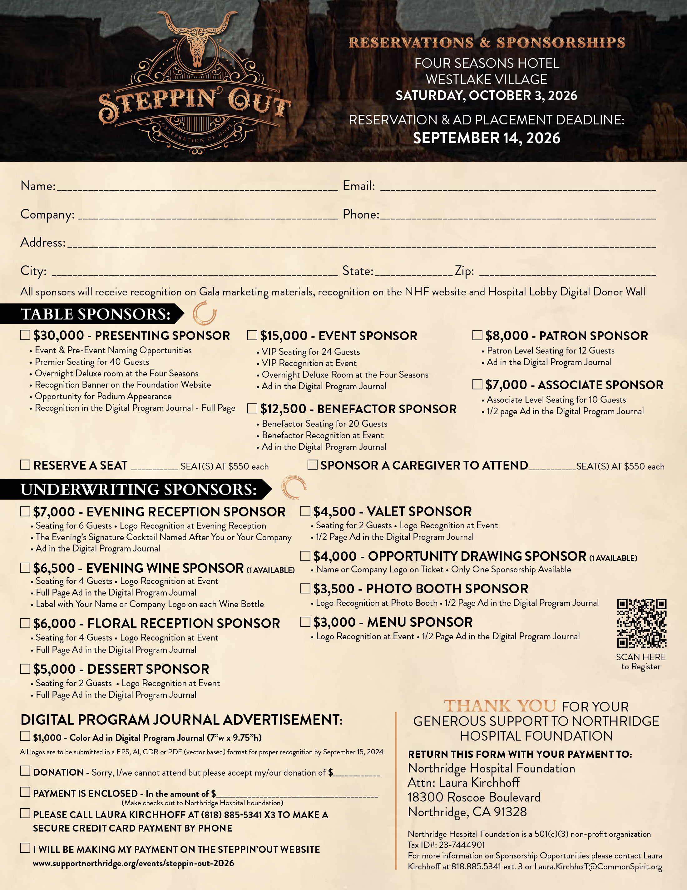 Steppin Out 2026 - Sponsor Info Steppin Out 2026 - Sponsor Info