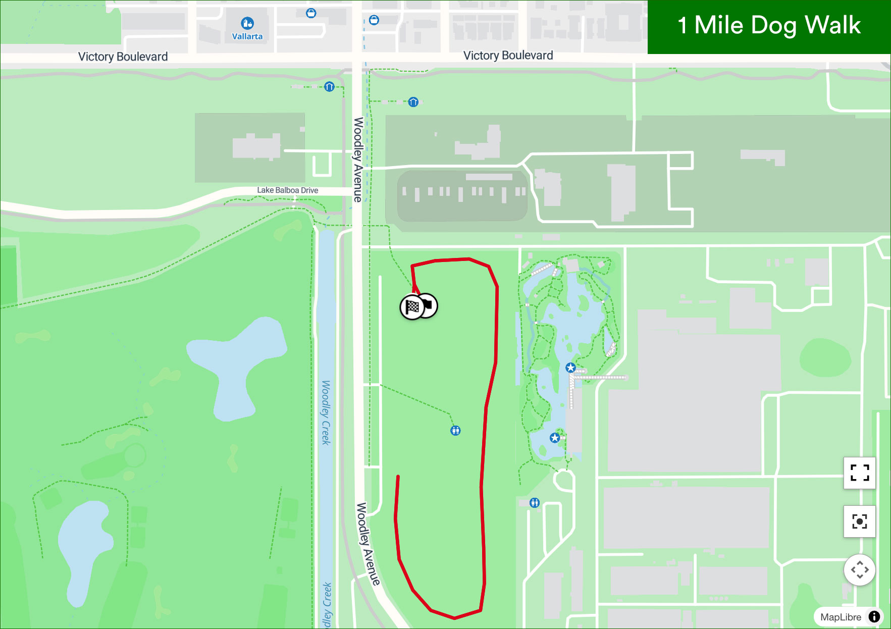 Map for 1 Mile Run - V4V2026