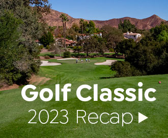Golf Course with text for 2023 Recap of Golf Classic