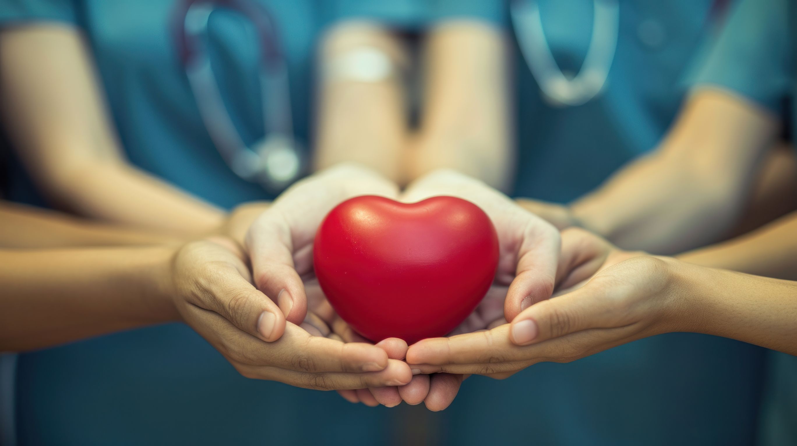 Medical Team Holds heart Medical Team Holds Heart